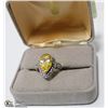 Image 1 : .925 SILVER RING WITH STONES