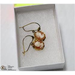 VINTAGE GOLD FILLED CAMEO EARRINGS