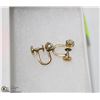 Image 1 : ANTIQUE 10K GOLD SCREW BACK EARRINGS