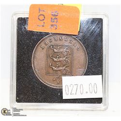 1858 GUERNSEY 4 DOUBLES COIN