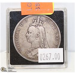1889 VICTORIAN G.B. SILVER CROWN