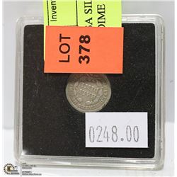 1854 USA SILVER SEATED LIBERTY HALF DIME