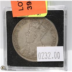 1936 KING GEORGE V CANADA SILVER DOLLAR