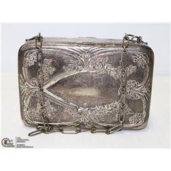 VINTAGE METAL GERMAN SILVER PURSE 4.5 X 3 X 1.5''