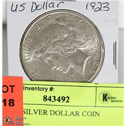 1923 US SILVER DOLLAR COIN
