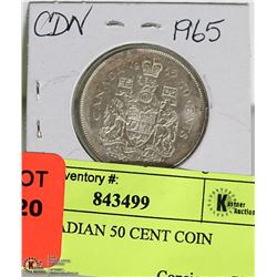 1965 CANADIAN 50 CENT COIN