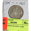 Image 1 : 1965 CANADIAN 50 CENT COIN