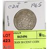 Image 1 : 1965 CANADIAN 50 CENT COIN