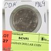 Image 1 : 1969 CANADIAN DOLLAR COIN