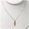 Image 1 : 29) 14KT YELLOW GOLD COLORED DIAMOND PENDANT