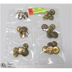 30+ PCS. VINTAGE CANADIAN MILITARY BUTTONS