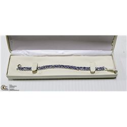 STERLING SILVER TANZANITE BRACELET (12.2 CT) BRACELET