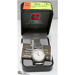 USED SWISS MILITARY WATCH, BATTERY RUNS
