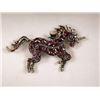 Image 1 : UNICORN RHINESTONE BROOCH