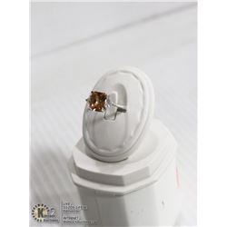 925 STERLING SILVER GEMSTONE RING WITH CUBIC