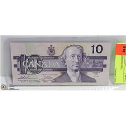 1989 CANADIAN $10 BILL