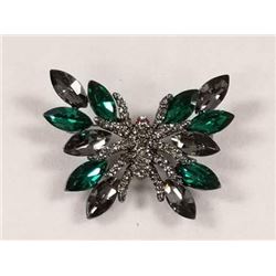 BUTTERFLY RHINESTONE BROOCH