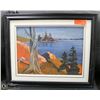 Image 1 : OIL ON BOARD "LAKESIDE" SIGNED BY THE ARTIST