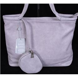 NEW S.Q. MAUVE LADIES TOTE WITH DETACHABLE
