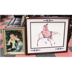 LOT OF 2 ASSORTED ART PIECES