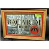 Image 1 : 70'S BACARDI MIRROR IN WOOD FRAME 20" X 14"