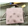 Image 1 : NEW B.LUSH MAUVE FLOWER ACCENTED PURSE