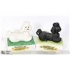 Image 1 : 2 X DECANTERS B / W POODLE'S # OUT OF 1200 MADE