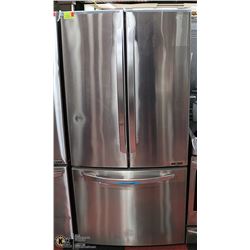 LG 33" FRENCH DOOR STAINLESS STEEL REFRIGERATOR.