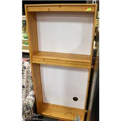 6 SHELF WOODEN BOOKSHELF 36" X 12" X 80"