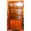 Image 1 : WOODEN CABINET WITH 2 SHELFS 32" X 17" X 72"