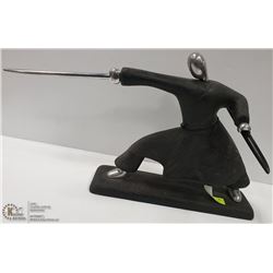 SAMURAI WARRIOR ARTWORK SCULPTURE,SWORD+SHEATH