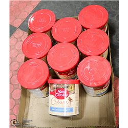BOX WITH 9 450G CONTAINERS OF BETTY CROCKER