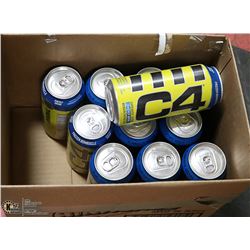BOX WITH 11 ASSORTED ENERGY DRINKS