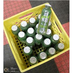 CRATE WITH 15 414ML BOTTLES OF PRESSED ORGANIC