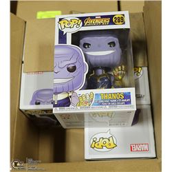 BOX WITH 6 AVENGERS THANOS FUNKO POP BOBBLE HEADS