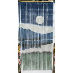 NEW BEADED CURTAIN / WALL HANGING WITH A FULL MOON