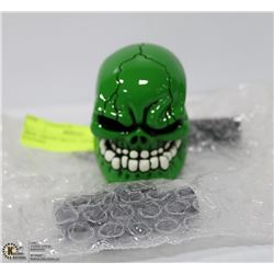 NEW GREEN SKULL GEAR SHIFT COVERS