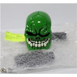 NEW GREEN SKULL GEAR SHIFT COVERS