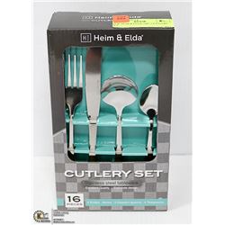 NEW HEIM & ELDA 16PC CUTTLERY SET