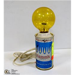 70'S HAMM'S BEER CAN LAMP WORKS