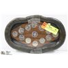 Image 1 : 1999 COIN SET IN CUSTOM WOOD FRAME