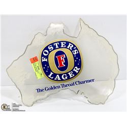 80'S FOSTER LAGER MAP OF AUSTRALIA SIGN BEER