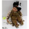Image 1 : NATIVE ABORIGINAL PORCELAIN DOLL APPROXIMATELY 12"