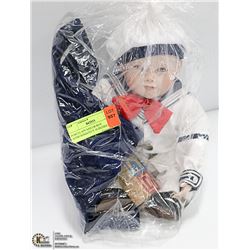 PORCELAIN SAILOR BOY APPROXIMATELY 10 INCHES TALL