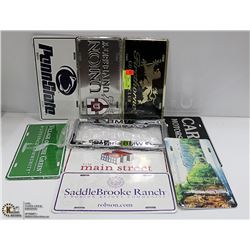 LICENSE PLATE LOT OF 12 PIECES ALL TOGETHER