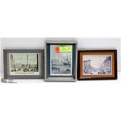 GREENWICH NORTHUMBERLAND PICTURES GROUP OF 3