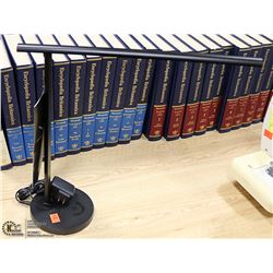 BLACK DESK LAMP 15" TALL