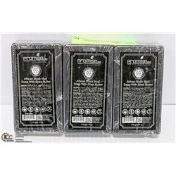 3 BARS OF PROMISE CBD AFRICAN BLACK MUD SOAP