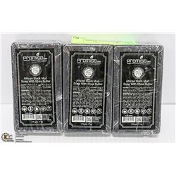 3 BARS OF PROMISE CBD AFRICAN BLACK MUD SOAP
