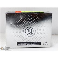 BOX OF COLLAGEN UNDER EYE MASK 20 PAIRS, REDUCES